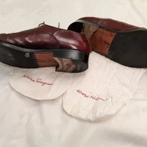Salvatore Ferragamo 10-1/2 red/brown shoes Salvatore Ferragamo Red Dress Shoes for Men for sale | eBay main image 4